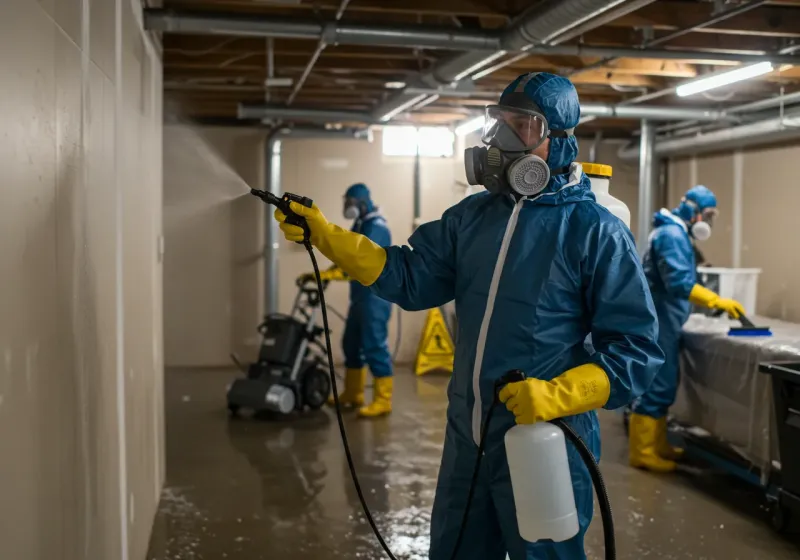 Basement Sanitization and Antimicrobial Treatment process in Lathrop, CA